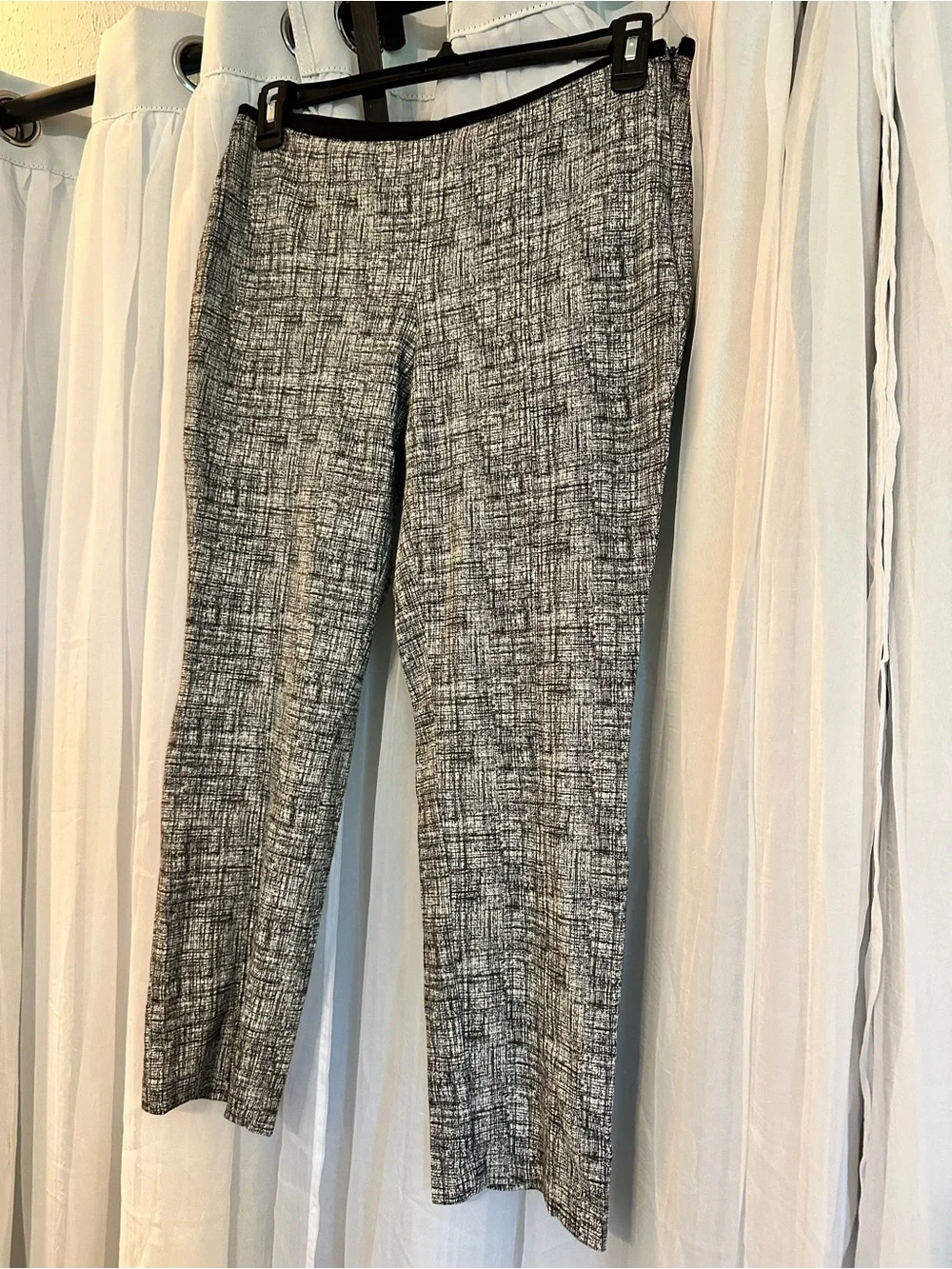 Classic Grey Patterned Women’s  Dress Pants